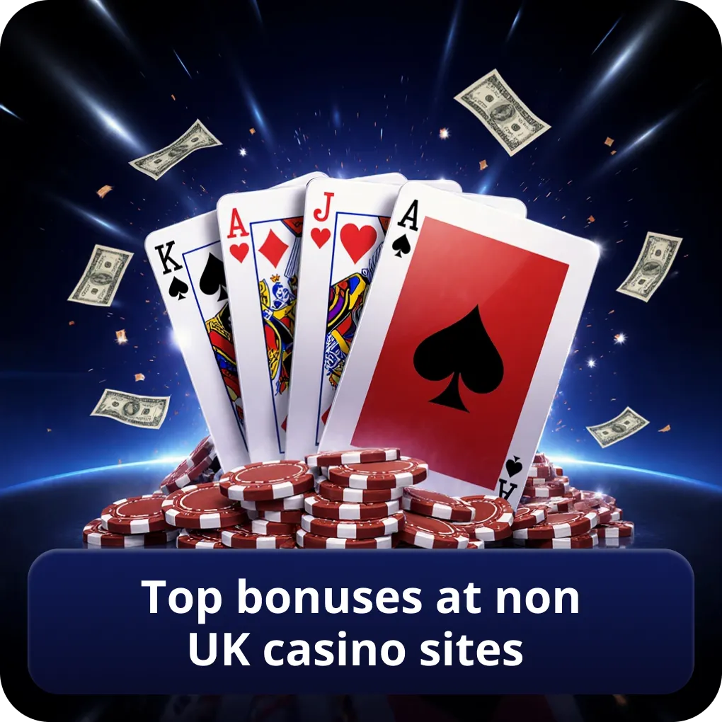 Top bonuses at non UK casino sites